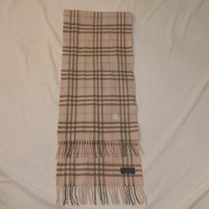 Authentic pink Burberry scarf